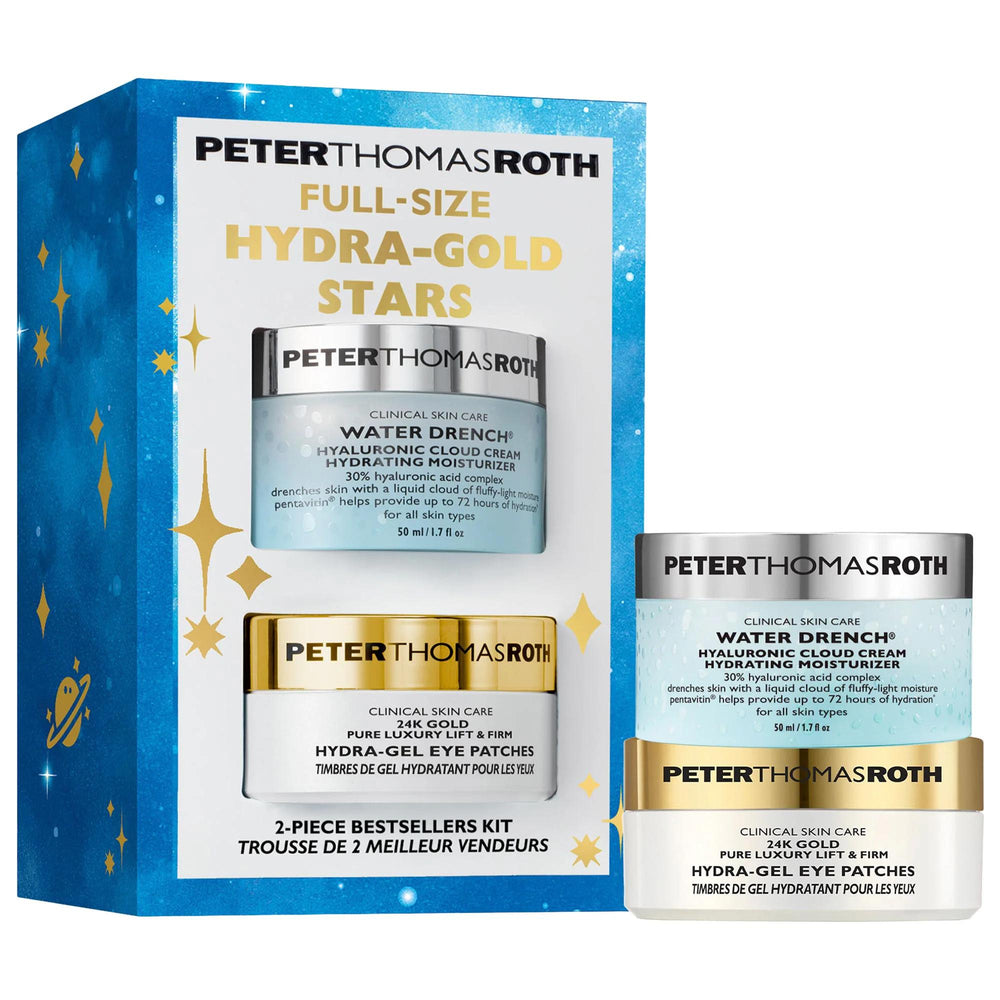 Drunk Elephant - Full-Size Hydra-Gold Stars 2-Piece Bestsellers Skincare Kit - Anti-Aging, Hydrating Moisturizer & Under-eye Care Hydra-Gold Skincare Kit - Anti-Aging & Hydrating Skincare Kit, Hyaluronic Acid Skincare, Anti-Aging Skincare, 24K Gold Skincare, Hydrating Moisturizer, Under-eye Care, Skincare for Fine Lines and Wrinkles, Skincare for Dryness, Luxurious Skincare, Sensitive Skin Skincare, Clinically Tested Skincare, Skincare Gift Sets