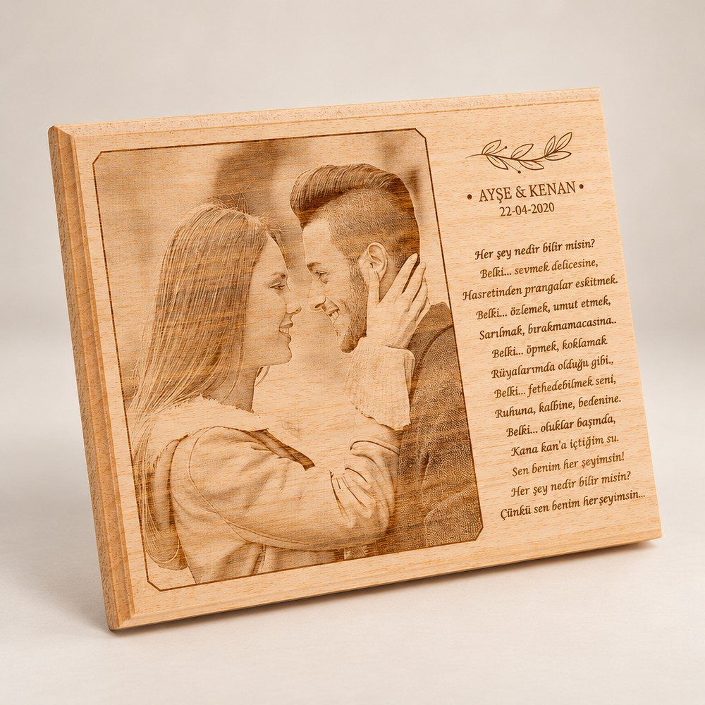 Poem Wooden Photo Gift