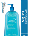 Bioderma Atoderm: Gentle Shower Gel for Dry, Sensitive Skin - Soap-Free, Moisturizing Body Wash - 1 Liter Bioderma Atoderm Gentle Shower Gel - Dry & Sensitive Skin gentle shower gel, dry skin cleanser, sensitive skin wash, moisturizing body wash, soap-free shower gel, paraben-free body wash, children's body wash, atoderm shower gel, bioderma shower gel, 1 liter shower gel, shower gel, body wash, dry skin, sensitive skin, moisturizer, hydrating, soap-free, paraben-free, kids body wash, family body wash, dail