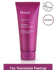 Murad Exfoliating Facial Cleanser with AHA/BHA - Gentle Face Peeling for Smoother Brighter Skin, 6.76 fl oz - Cleanser