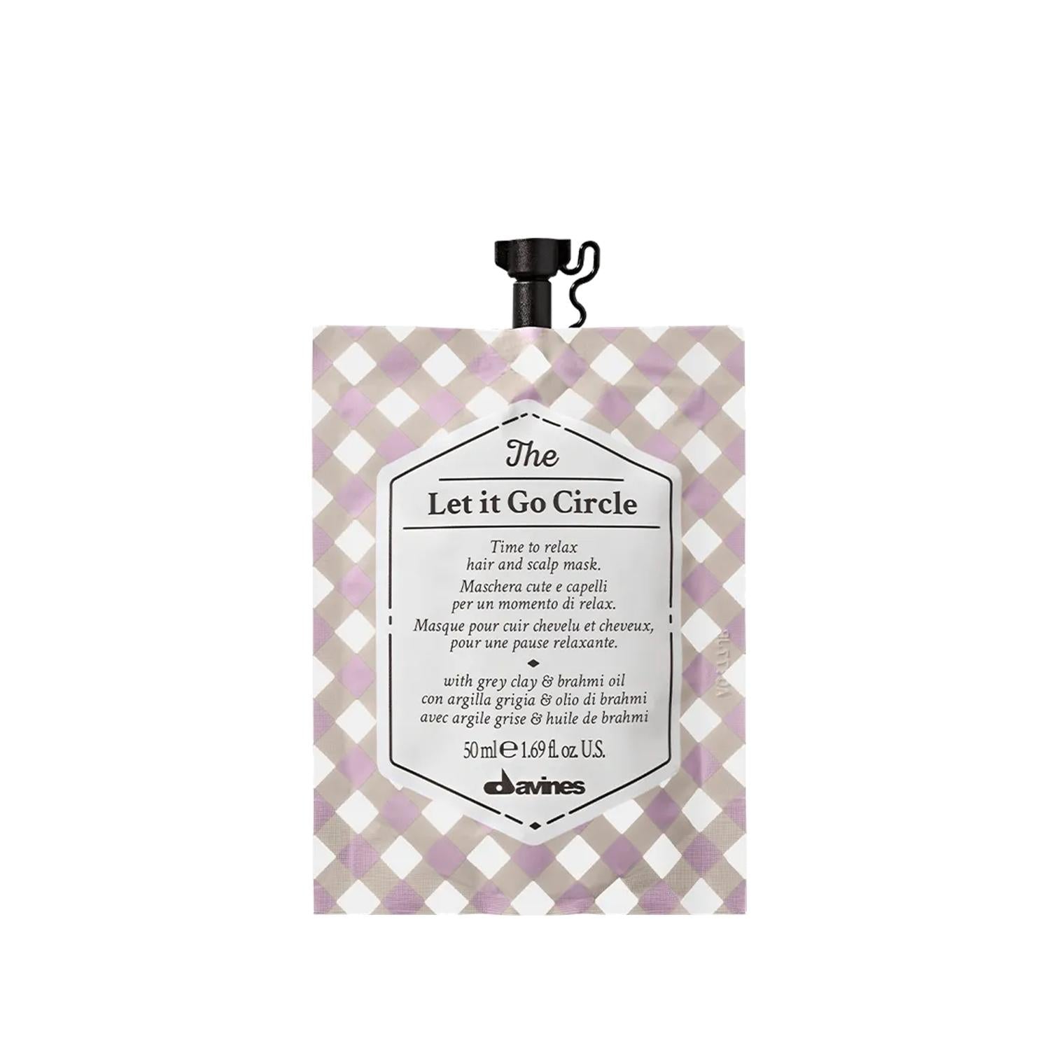 Davines The Let It Go Circle Relaxing Hair Mask - 50ml Nourishing Treatment for Dry or Damaged Hair Davines The Let It Go Circle Hair Mask - Nourishing & Relaxing Davines hair mask, hair relaxing mask, nourishing hair care, Davines The Let It Go Circle, relaxing hair treatment, hair care products, dry hair solution, damaged hair treatment, intense hydration, hair relaxation, Davines products, hair nourishment, travel hair care, salon quality hair care
