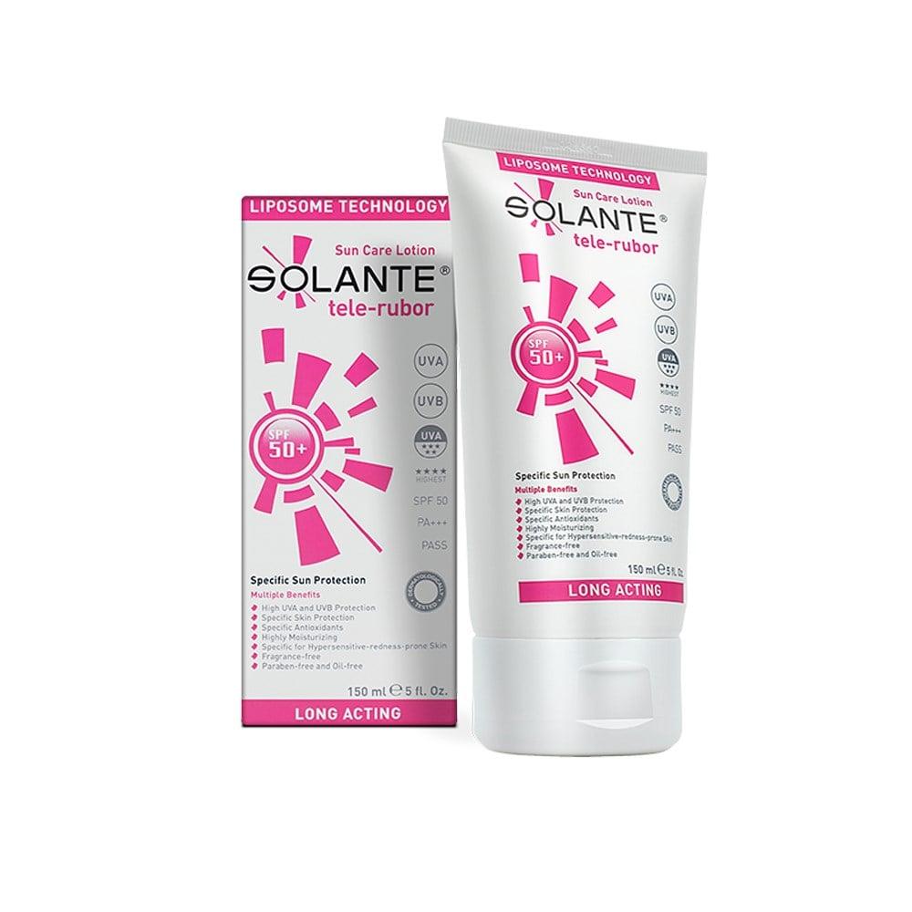 Solante Tele-Rubor SPF 50+ Sunscreen for Sensitive Skin & Rosacea - 5.07 fl oz, Hypoallergenic & Anti-Aging Solante Tele-Rubor SPF 50+ Sunscreen for Sensitive Skin rosacea sunscreen, sensitive skin sun protection, SPF 50+ sunscreen, anti-aging sunscreen, hypoallergenic sun cream, Solante Tele-Rubor, sunscreen for rosacea, sensitive skin care, daily sun protection, skincare for sensitive skin, anti-aging skincare, paraben-free sunscreen, perfume-free sun care