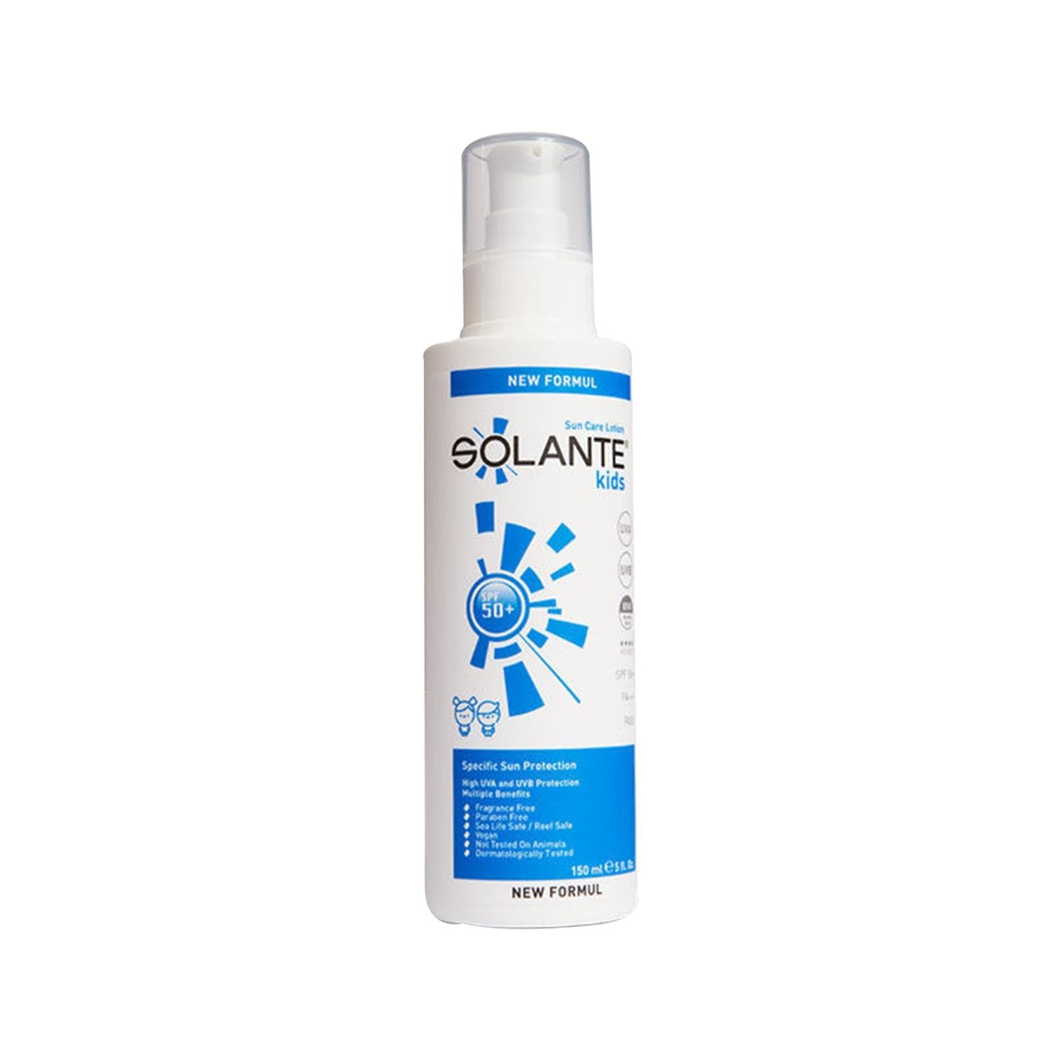 Solante Kids SPF50+ Sunscreen Lotion: Superior Sun Protection for Sensitive Skin - Gentle Formula, High SPF, 150ml/5.07 fl oz Solante Kids SPF50+ Sunscreen - Gentle Sun Protection kids sunscreen, children sunscreen, SPF50+ sunscreen, sunscreen lotion, sensitive skin sunscreen, sun protection for kids, kids sunblock, sunscreen for babies, sun protection, children's health, skincare, baby sunscreen, gentle sunscreen, hypoallergenic sunscreen, beach essentials, pool essentials, outdoor play, sensitive skin, sk