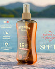 Hawaiian Tropic SPF 15 Dry Spray Tanning Oil: Protect & Bronze with Coconut & Aloe, Vegan & Cruelty-Free Sunscreen - Water Resistant Hawaiian Tropic SPF 15 Dry Oil: Bronze & Protect! Hawaiian Tropic SPF 15, dry spray tanning oil, sunscreen oil, coconut oil sunscreen, vegan sunscreen, cruelty-free sunscreen, water resistant sunscreen, bronzing sunscreen, sun protection oil, tanning oil, SPF 15, coconut oil, aloe vera, dry oil, water resistant, vegan, cruelty-free, recycled packaging, sun protection, tanning,