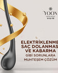 Yoon Vegan Hair Care Spray with Keratin & Collagen - Anti-Static, Easy Combing - 8.45 fl oz Yoon Vegan Hair Spray - Keratin & Collagen for Smooth Hair Vegan hair care spray, Keratin hair spray, Collagen hair care, Anti-static hair spray, Easy combing hair spray, Hair care products, Vegan hair products, Cruelty-free hair care, K-beauty hair care, Hair nourishment, Tangle-free hair, Frizz control, Healthy hair growth, Sustainable hair care