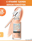 Maybelline Super Stay Skin Tint Foundation: Vitamin C, 24H Wear, Hydrating, Brightening - Natural Finish Skin Tint Maybelline Skin Tint: Vitamin C, Hydrating, 24H Wear skin tint foundation, vitamin C foundation, long-lasting foundation, hydrating foundation, Maybelline skin tint, brightening foundation, natural finish foundation, super stay skin tint, foundation, skin tint, vitamin C, long-lasting, hydrating, brightening, natural finish, makeup, cosmetics, beauty, flawless skin, radiant complexion, comforta