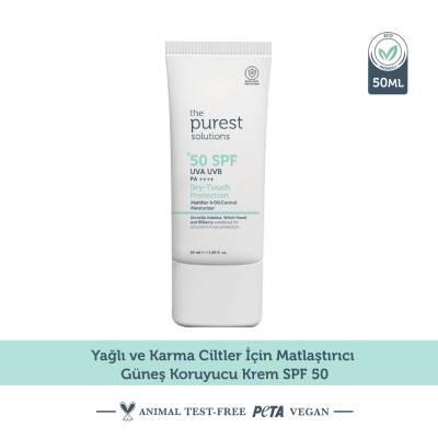 The Purest Solutions SPF50+ Matte Finish Sunscreen for Oily Skin - Water Resistant, UVA & UVB Protection SPF50+ Matte Finish Sunscreen for Oily Skin SPF50+ sunscreen, matte finish sunscreen, sunscreen for oily skin, UVA and UVB protection, water resistant sunscreen, oily skin care, sun protection, matte finish, The Purest Solutions, cosmetic, skincare, sun care, outdoor activities, beach essentials, hiking gear, daily sun protection