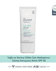 The Purest Solutions SPF50+ Matte Finish Sunscreen for Oily Skin - Water Resistant, UVA & UVB Protection SPF50+ Matte Finish Sunscreen for Oily Skin SPF50+ sunscreen, matte finish sunscreen, sunscreen for oily skin, UVA and UVB protection, water resistant sunscreen, oily skin care, sun protection, matte finish, The Purest Solutions, cosmetic, skincare, sun care, outdoor activities, beach essentials, hiking gear, daily sun protection