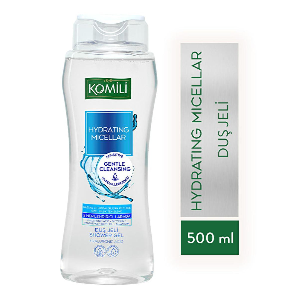 Komili Hydrating Micellar Shower Gel for Sensitive Skin - Gentle Cleansing & Moisturizing - 16.91 fl oz - view 6