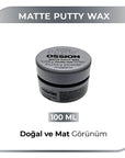 Morfose Ossion Matte Finish Hair Putty Wax for Men and Women - 3.38 fl oz, Water-Based, Flexible Hold Morfose Ossion Matte Hair Putty Wax - Water-Based, Flexible Hold matte finish hair wax, hair putty for men and women, water-based hair styling product, flexible hold hair wax, non-greasy hair styling, hair styling products for men, hair styling products for women, matte finish hair styling, creamy texture hair wax, gentle hair care products