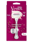 Gillette Venus Comfort Glide Sugarberry Women's Razor - 3-Blade Scented Razor for Smooth Shaving Gillette Venus Comfort Glide Sugarberry Women's Razor women's razor, scented razor, comfortable shaving, 3-blade razor, ergonomic handle razor, smooth shaving, lubrication, precision shaving, personal care, shaving essentials, Gillette Venus, Sugarberry, women's grooming, shaving products