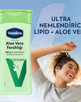 Vaseline Aloe Vera Body Lotion - 48 Hour Moisturization, Non-Greasy, Dry Skin Relief Vaseline Aloe Vera Body Lotion - 48hr Moisturization Vaseline Body Lotion, Aloe Vera Body Moisturizer, Dry Skin Relief, 48-hour Moisturization, Non-greasy Body Lotion, Post-Sun Care, Sensitive Skin, Hydrating Lotion, Moisturizing Cream, Body Care, Skincare Essentials, Natural Ingredients, Soothing Skin, Dry Skin Solutions, Body Moisturizers, Aloe Vera Benefits