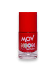 Mov Neon Nail Polish No: 06 Red with High-Shine Finish