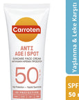Carroten SPF50 Anti-Aging & Spot Sunscreen Face Cream: High Protection, Hyaluronic Acid, Water Resistant - Fight Wrinkles & Sun Spots! Carroten SPF50 Sunscreen: Anti-Aging, High Protection Face Cream! SPF50 sunscreen, anti-aging sunscreen, sunscreen for face, hyaluronic acid sunscreen, high protection sunscreen, water resistant sunscreen, sunscreen for wrinkles, sunscreen for sensitive skin, broad spectrum sunscreen, sunscreen for sun spots, sunscreen, face cream, anti-aging, sun protection, hyaluronic acid