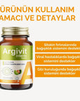 Argivit Immune Support Supplement - Boosts Immune System & Relieves Dry Eyes - 30 Capsules Argivit Immune Support Supplement - 30 Capsules immune system support, dry eye relief, dietary supplement, Argivit İnferrin, viral disease support, health supplements, eye care, immune health, adult supplements, children's health, supplementary health benefits
