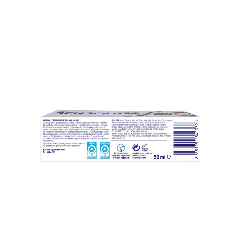 Sensodyne Multi Action & Advanced Whitening Toothpaste 50 ml
