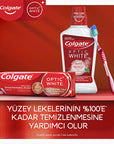 Colgate Optic White Whitening Toothpaste for Coffee & Tea Drinkers, Smokers - Gentle on Enamel, 2.54 fl oz - view 7