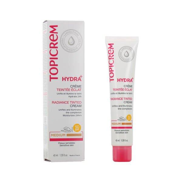 Topicrem Hydra+ Radiance Tinted Cream SPF50 Medium 40ml
