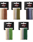 Eklips Large Towel Hair Ties Gentle Hold Assorted 4-Pack