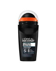 L'Oreal Paris Men Expert Carbon Protect Antiperspirant Deodorant Roll-On for Men - 48 Hour Sweat Protection, Stain-Free, Carbon Active Technology L'Oreal Paris Men Expert Carbon Protect Deodorant Roll-On - 48 Hour Protection men's deodorant roll-on, antiperspirant deodorant for men, 48-hour sweat protection, carbon active deodorant, stain-free deodorant, L'Oreal Paris Men Expert Carbon Protect, grooming essentials for men, long-lasting deodorant, men's grooming products, antiperspirant for active men
