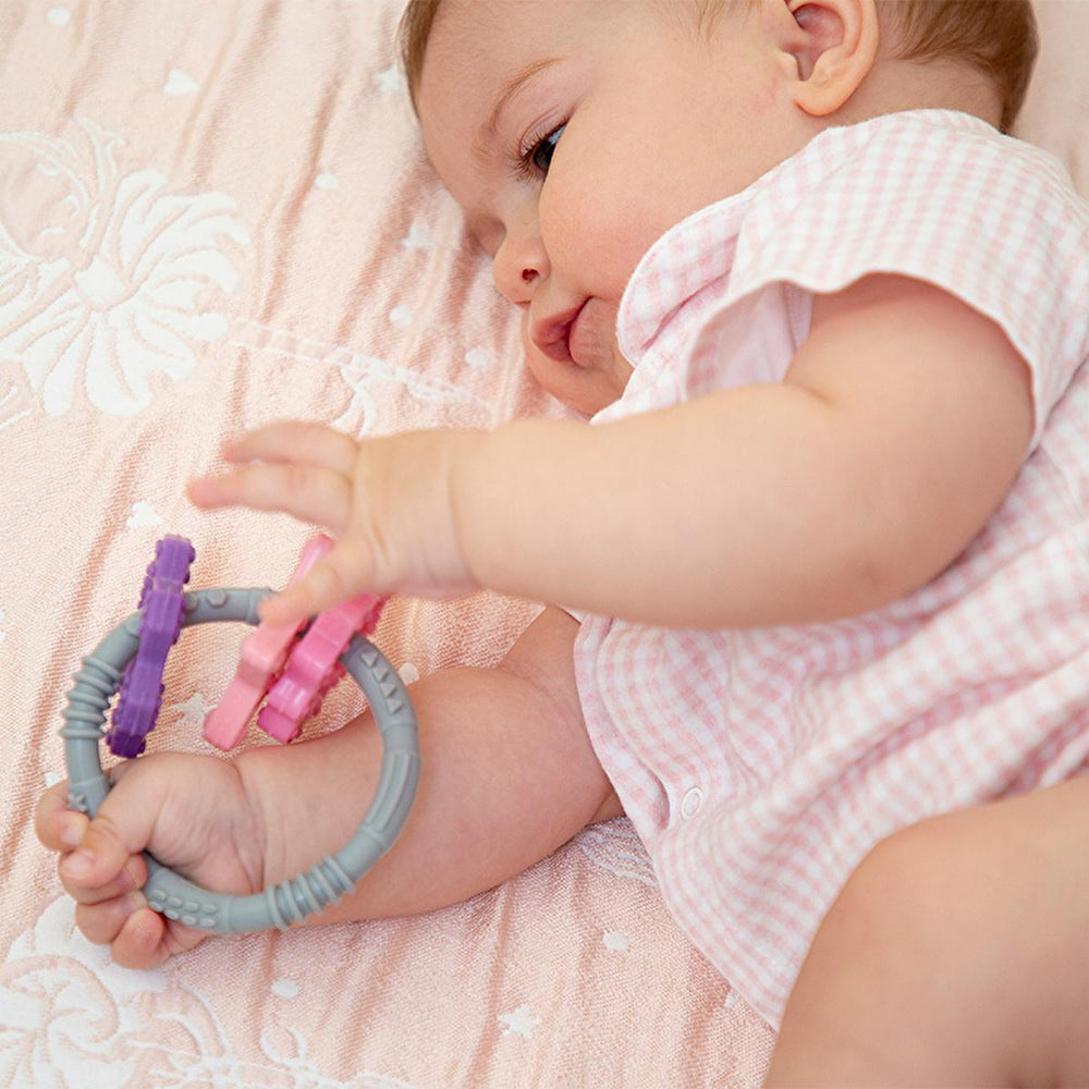 Babyjem Silicone Teether Toy Ring Set for Babies - Safe, BPA-Free, and Durable Baby Teething Relief - view 2
