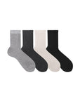 Ozzy Socks Women's 4-Pack Towel Socks - Comfortable, Absorbent, Soft Cotton Blend, Sizes 36/40