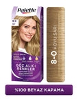 Palette Hair Dye - Intense Color, Nourishing, 8-0 Dark Blonde - view 7