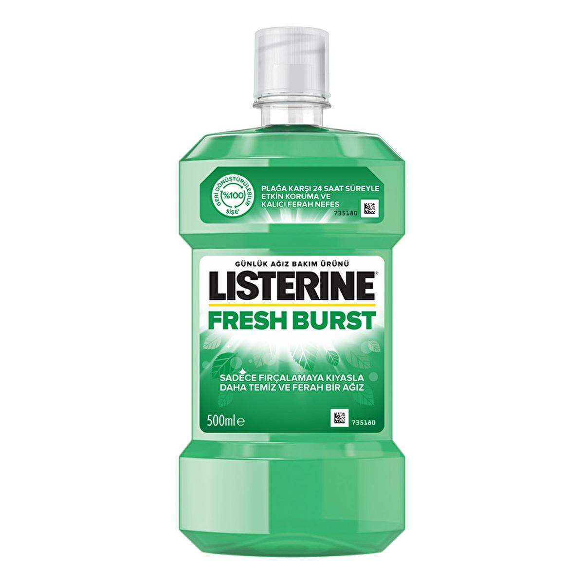 Listerine Fresh Burst Mouthwash 500ml - Anti-Plaque Oral Care for a Healthier Smile Listerine Fresh Burst Mouthwash 500ml - Anti-Plaque Oral Care Listerine Fresh Burst, mouthwash, oral care, anti-plaque mouthwash, 500 ml mouthwash, Listerine mouthwash, fresh burst mouthwash, oral hygiene, plaque prevention, gum health, dentist recommended, mouth care, oral health products, fresh breath, healthy smile