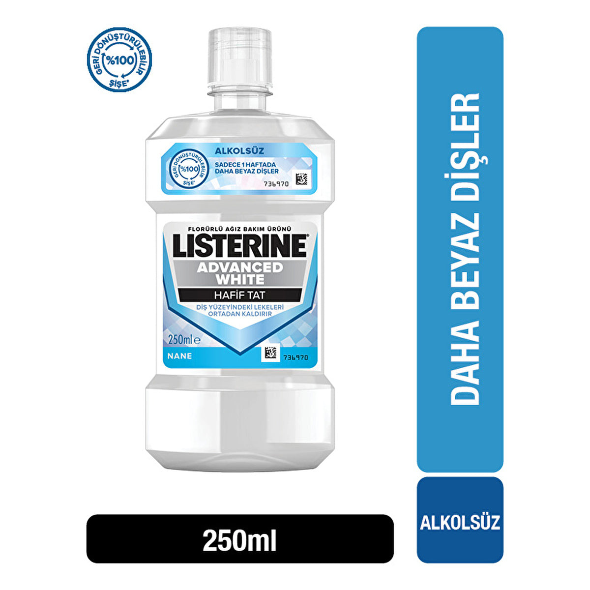 Listerine Mouthwash Advanced White 8.5 Fl Oz - Stain Removal | Whitening