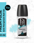Fa Men Fresh Pulse Deodorant Roll-On 1.7 oz - Energizing Scent | 50ml