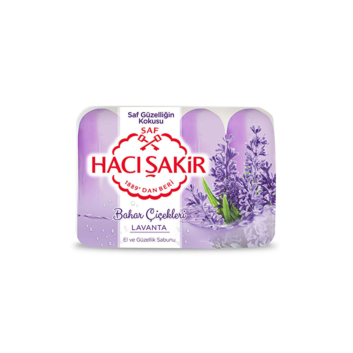 Hacı Şakir Lavender Soap - 4 x 2.5 oz Bars | Traditional Turkish Soap - Image