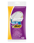 Bic Body Razor Blades 12 Pack - High Quality Stainless Steel - Image