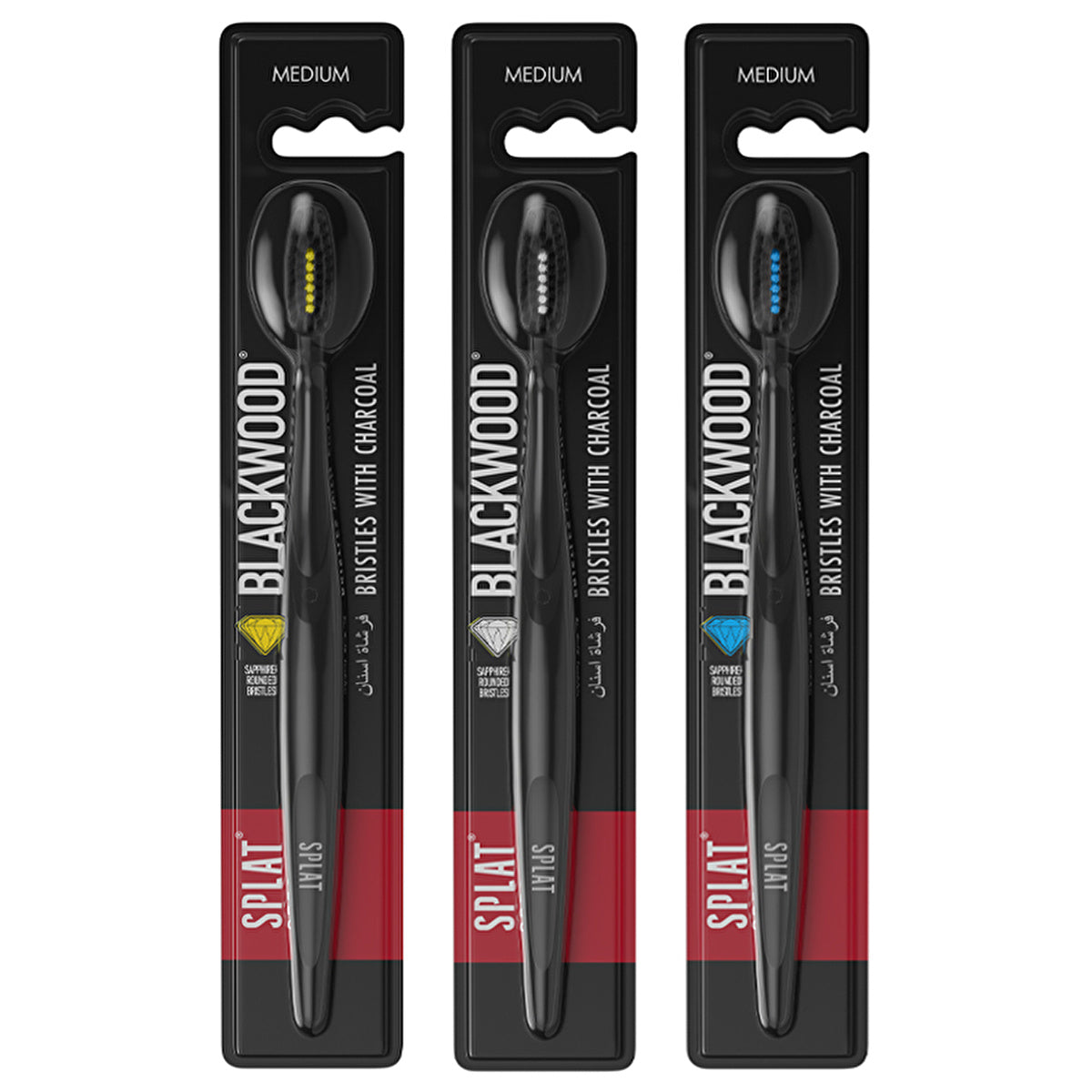 Splat Blackwood Medium Toothbrush - Assorted Colors | Oral Care - Image