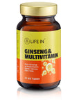 Ginseng & Multivitamin Tablets 60 Count - Daily Support | Life In