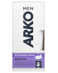Arko Men Sensitive Post Shave Cream 50ml - Soothing Formula | Men’s Grooming - Image