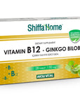 Shiffa Home Vitamin B12 & Ginkgo Biloba Supplement - 28 Tablets | Natural Ingredients
