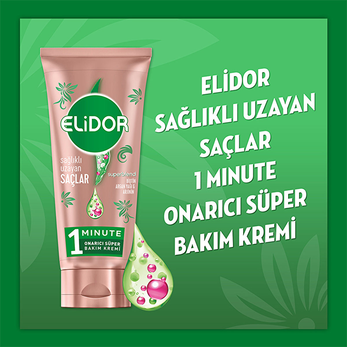 Elidor 1 Minute Repair Super Hair Care Cream 5.7 oz - Healthy Growth - Image