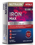Nutraxin Iron Max: High Potency Iron Supplement for Deficiency & Anemia - Boost Energy & Red Blood Cell Production (30 Tablets) Nutraxin Iron Max: Iron Supplement for Anemia & Deficiency iron supplement, iron deficiency, anemia supplement, iron tablets, Nutraxin Iron Max, iron supplement for women, iron supplement for pregnancy, iron, supplement, max strength, oral supplement, fatigue, low iron, energy boost, red blood cell production, women's health, pregnancy supplement, iron for anemia, iron for women, o