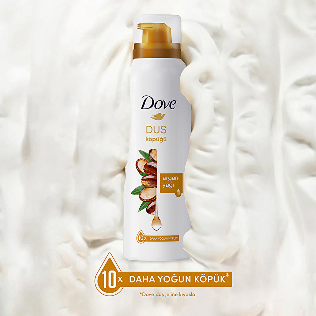 Dove Foam Shower Gel Argan Oil 10X Creamier Formula - 200ml