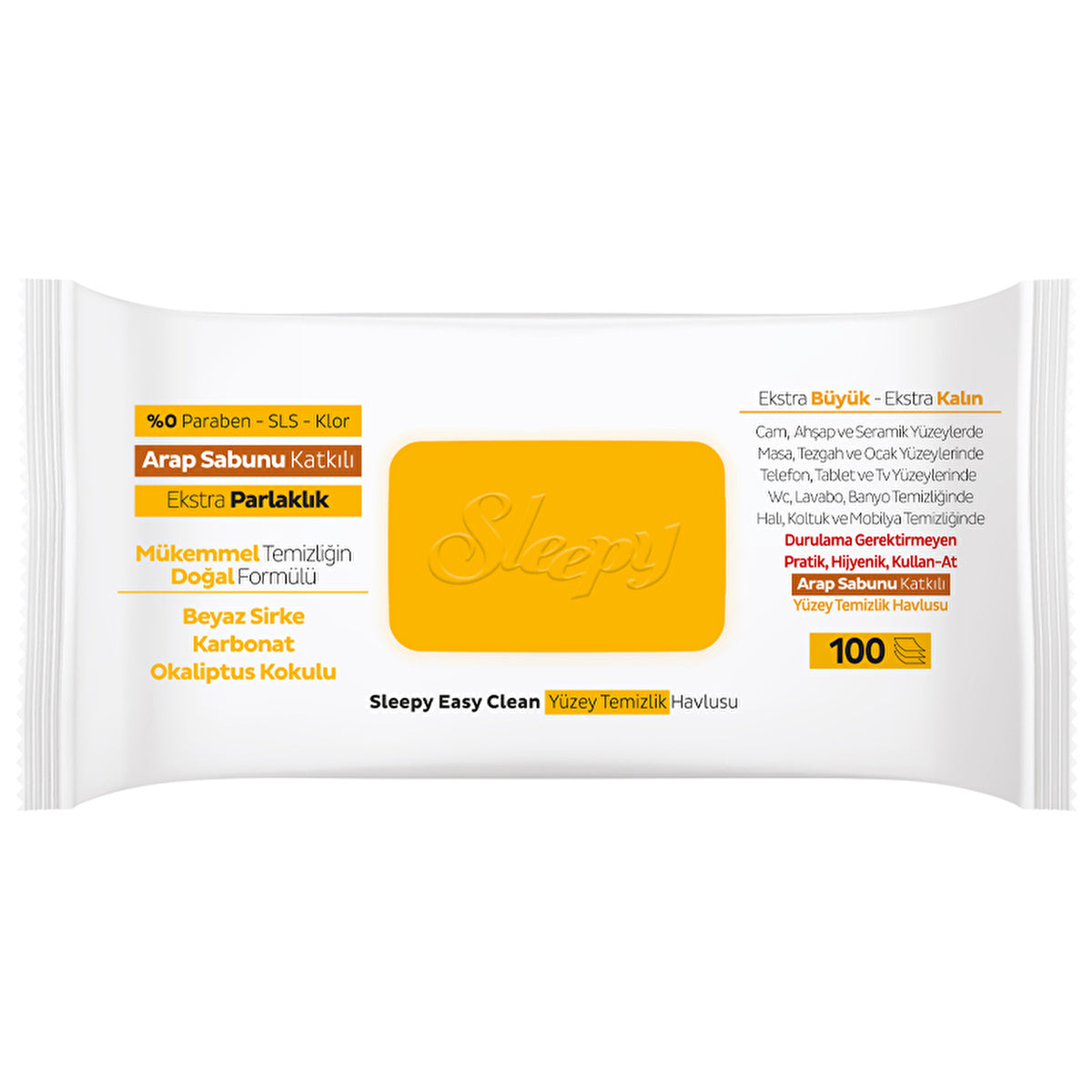 Natural Surface Cleaning Cloths with Arabic Soap - 100 Count | Eco-Friendly - Image