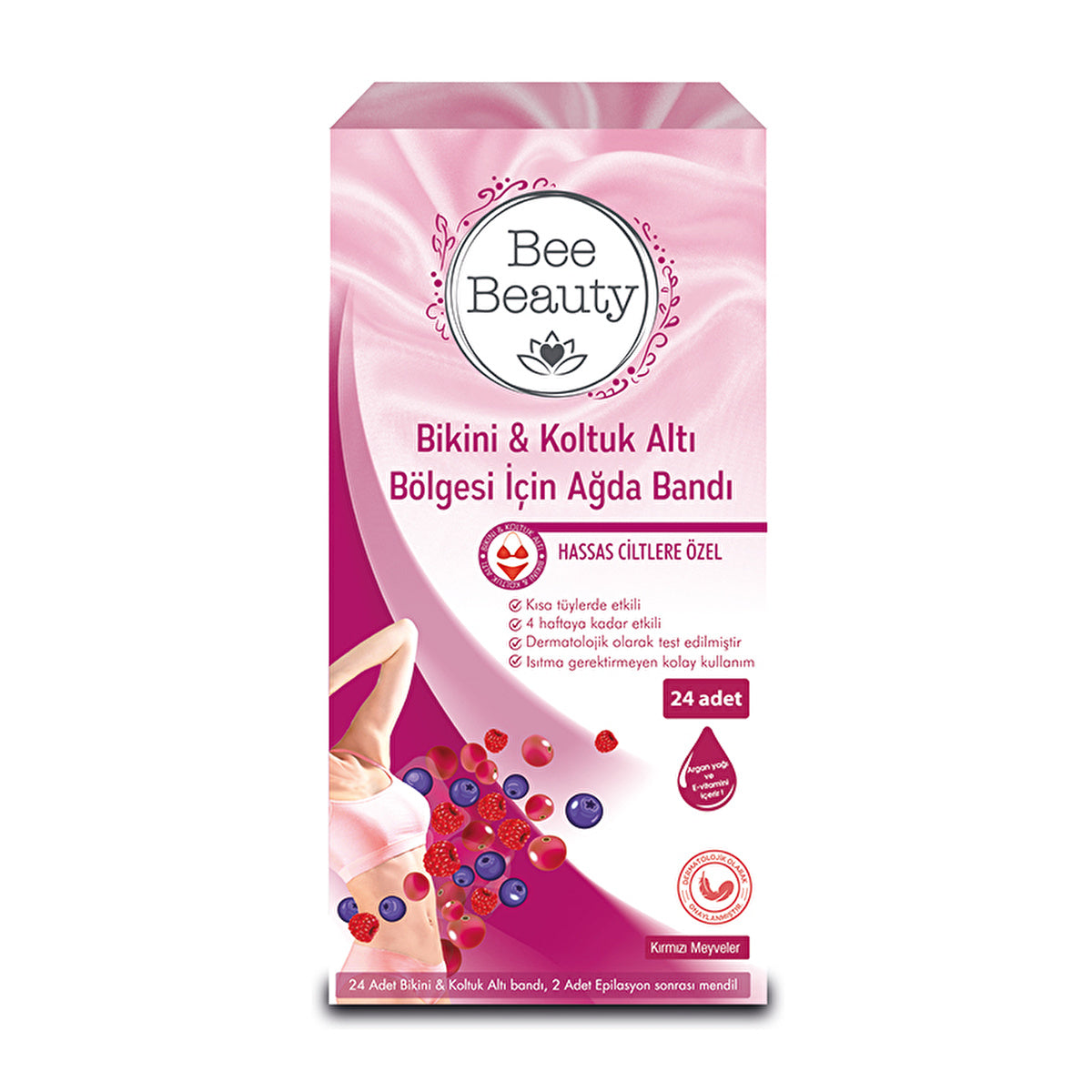 Bee Beauty Bikini & Underarm Wax Strips - 24 Pack | Sensitive Skin - Image
