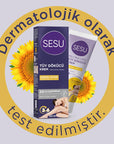 Sesu Hair Removal Cream for Normal Skin - 3.38 fl oz, Dermatologically Tested, Vitamin E & Bisabolol Enriched Sesu Hair Removal Cream - Dermatologically Tested & Moisturizing hair removal cream, depilatory cream, sensitive skin hair removal, dermatologically tested hair removal, moisturizing hair removal cream, quick hair removal, Vitamin E hair removal cream, Bisabolol hair removal cream, normal skin hair removal, body care, skincare, personal care, beauty products, smooth skin, hair-free, grooming essenti