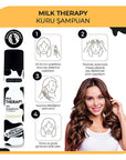 Morfose Milk Therapy Dry Shampoo - No-Rinse Hair Refreshment & Volume for All Hair Types - Shampoo