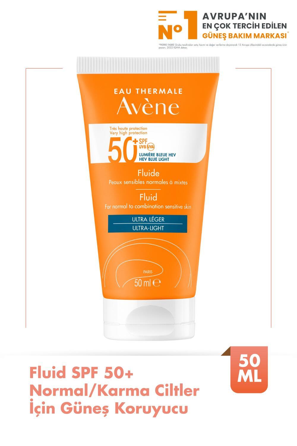Avene Fluide SPF 50+ Sunscreen for Normal/Combination Skin - Lightweight, Non-Greasy, UVA/UVB/Blue Light Protection Avene Fluide SPF 50+ Sunscreen - Lightweight & Non-Greasy SPF 50+ sunscreen, sunscreen for normal skin, sunscreen for combination skin, UVA and UVB protection, blue light protection, lightweight sunscreen, non-greasy sunscreen, Avène sunscreen, normal skin care, combination skin care, sun protection, skincare, cosmetics