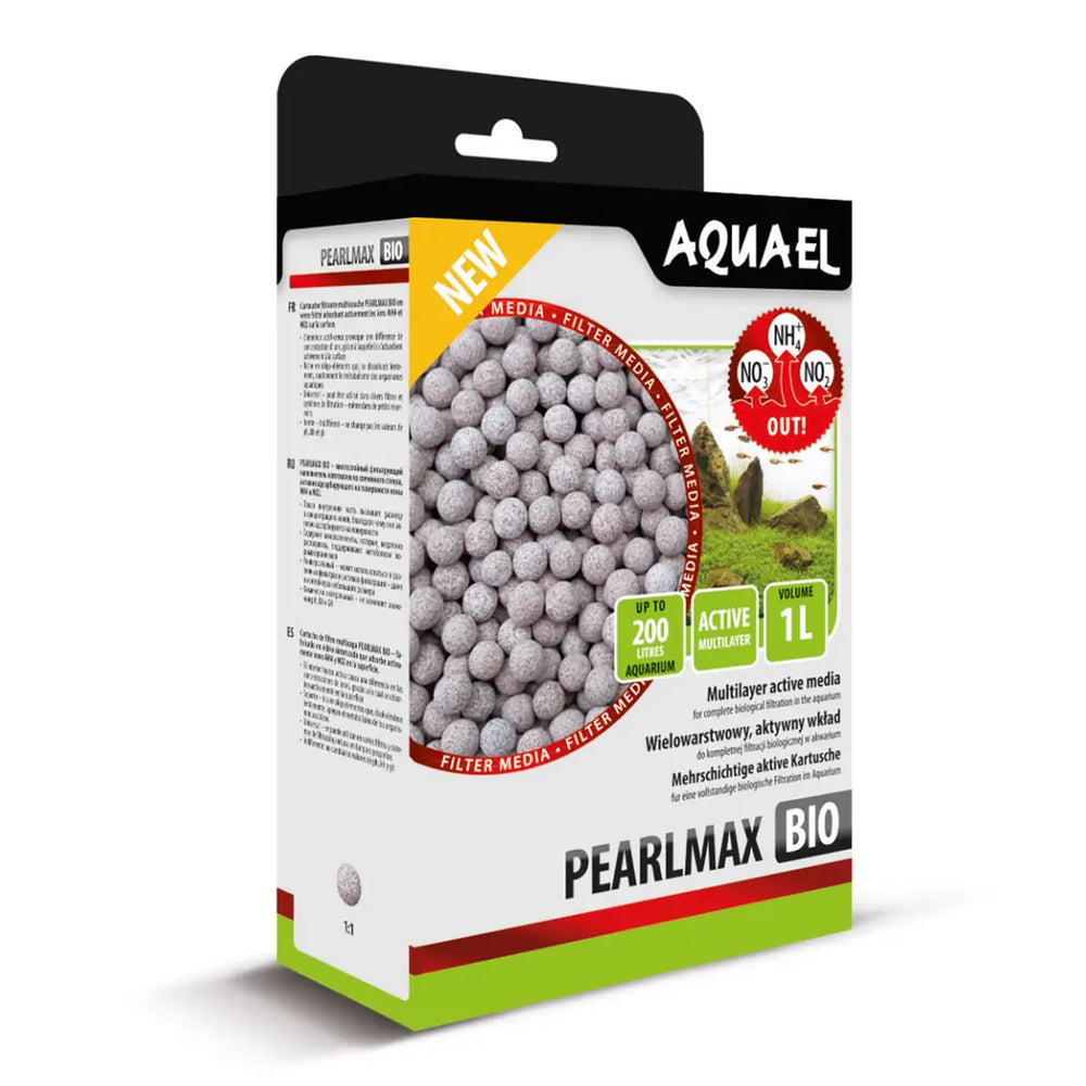 Aquael Pearlmax Bio Filter Media 1 L - Porous Glass Biological Filter Material