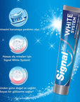 Signal White System Original Whitening Toothpaste - Natural Whitening Ingredients, Gentle on Teeth & Gums - - Toothpaste