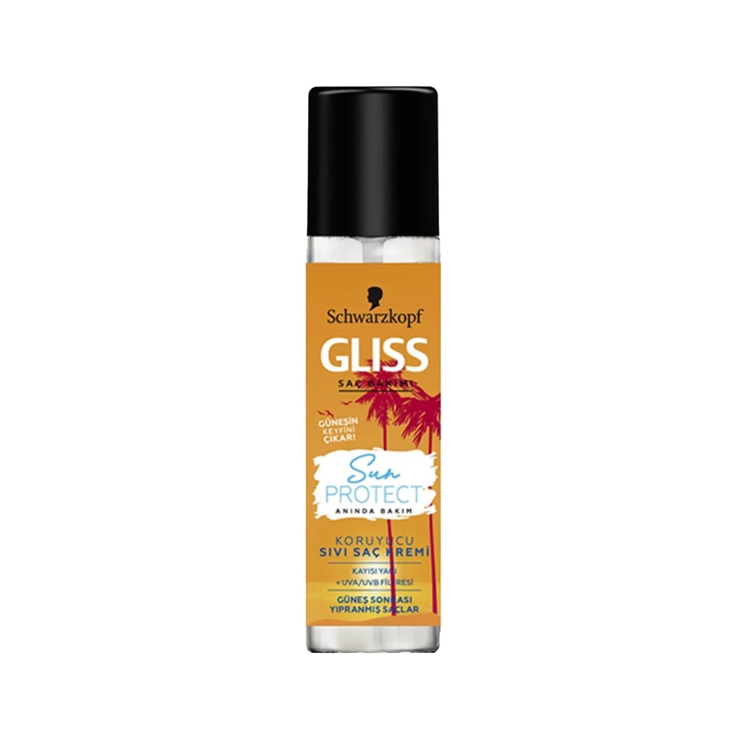 Gliss Sun Protect Hair Care Product - 200ml Sun Protective Liquid Hair Cream for UV Protection Gliss Sun Protect Hair Cream - UV Protection hair sun protection, sun protective hair cream, Gliss Sun Protect, hair care product, UV protection for hair, hair protection, sun damage prevention, healthy hair, hair care, sun protection, liquid hair cream, 200ml