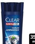 Clear Men Charcoal Anti-Dandruff Shampoo - 350ml | Intensive Cleanse