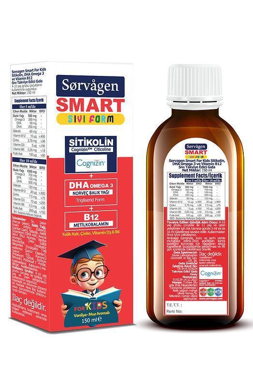 sorvagen-smart-liquid-citicoline-supplement-thumbnail, bottle-of-sorvagen-smart-liquid-citicoline Sorvagen Smart Liquid Citicoline Supplement - DHA & B12 | 150 ml Sorvagen Smart Liquid Citicoline - DHA & B12 | 150 ml sorvagen, liquid-supplement, citicoline, dha, vitamin-b12, health, children-supplements, brain-health, easy-to-take, ai-generated
