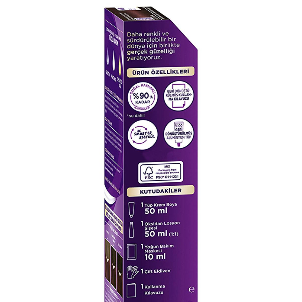 Palette Hair Dye - Intense Dark Red Color with Keratin & Nourishing Oils - 4-88 Koyu Kızıl - view 8